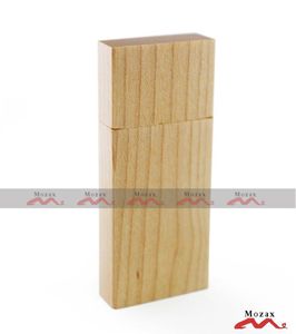 10 stcs 32 GB Maple Wood USB -aandrijfstick houten geheugen flash Pendrives echt waar opslaglicht kleurenpak voor aangepast logo promotio6317200