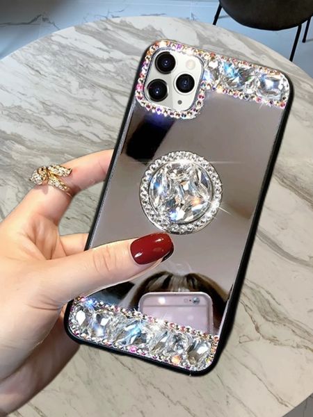 10pcs 3D Mirror Diamond Cas pour iPhone 11/12/13/14/15/11 Pro / 12 Pro / 13 Pro / 14 Pro / 15 Pro / 11 Pro Max / 12 Pro Max / 13 Pro Max / 14 Pro Max / 15 ProMax