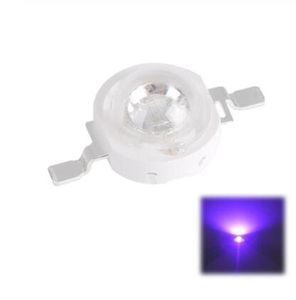 10 STKS 3W LED Zwart Gloeilampen Lamp UV Licht Kralen Chips UV395-400nm LED Ultraviolet Lights voor het scannen van de printer