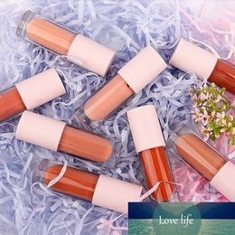 10 stks 4 ml roze lip glazuur lip glanzend buis lege wimper borstel container etherische olie lippenstift wandbalsem navulbare flessen