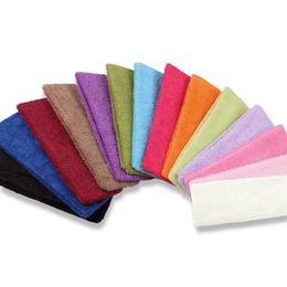 10PCS 5cm Unisex Handdoek Elastische Haarbanden Voor Sport Zweetabsorberende Fitness Yoga Hoofdbanden Gezicht Wassen Haar Hoepels 240226