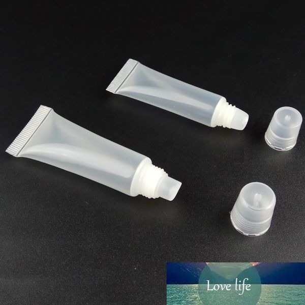 10pcs 5ml / 10ml Tubes vides Lip Gloss Baume Clear Cosmetic Containers