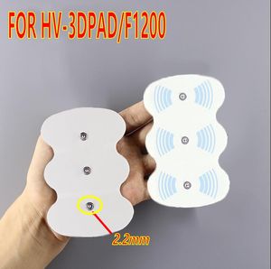 10 pièces (5 paires) d'électrodes Tens en mousse, grand tampon 3D Hv-3dpad pour équipement de thérapie électrique basse fréquence Hv-f1200