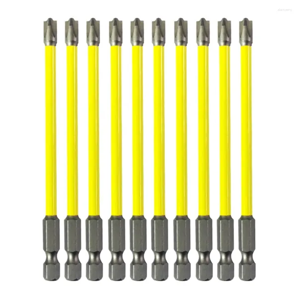 Embout de tournevis croisé magnétique à fente spéciale pour électricien, interrupteur à prise FPH2, outils manuels, 65mm 110mm, 10 pièces