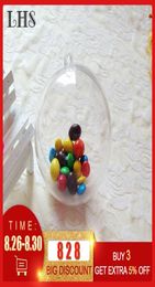 10pcs 67cm décorations de tresse de Noël ballon transparent en plastique ouvert Bauble Bauble Gift présent Box Box Party Decoration6255550