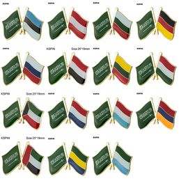 10 -stc veel vlaggen vriendschap badge country badge vlag broche nationale vlag rapel pin internationale reispennen collecties