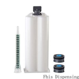 AB Epoxy Gun Cartridge 50 ml Syring 1-1 met hars statische mixer MA6-16Smixing-spuitmonden voor duo pack epoxies