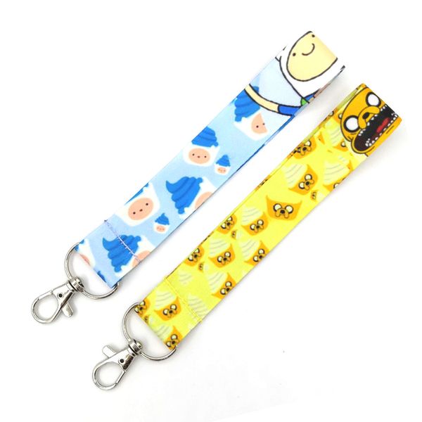 10 pièces Adventure Time vintage 90s femmes enfants bracelet main lanière porte-clés téléphone sangle ID porte-Badge porte-clés porte-clés cosplay