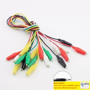 10 -stcs alligator clips elektrische doe -het -zelf -test leads alligator double -bened krokodil clips koach clip jumper draad batterij