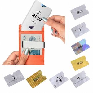10pcs anti-vol banque carte de crédit protecteur NFC RFID blocage titulaire de la carte portefeuille couverture feuille d'aluminium ID Busin Card Case y7mQ #
