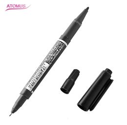 10PCS Diverse Tattoo Transfer Pen Zwart Dual Tattoo Skin Marker Pen Tattoo Supply Voor Permanente Make-up6401699