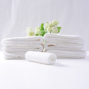 10 stks Baby 3 Lagen Ecologische Katoen Wasbaar Herbruikbare Luiers Luiers Geen fluorescerende inzetstukken Veranderende pads Luier Nappy Liners YTNK003