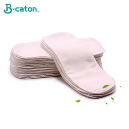 10PCS Couche réutilisable pour bébé Couches écologiques lavables Couches en tissu 6 couches pour enfants Respirant Absorbant Coton Épaississement 220720