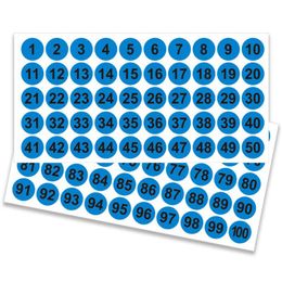 10 stks / zak 1 inch snoep kleur nummer zelfklevende stickers festival verjaardag partij decoratie bakken doos zakelijke etiket decor