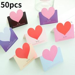10 -stcs/tas gemengde kleur liefde hart vorm wenskaart valentijnsdag cadeau bruiloft uitnodigingen romantisch bedankt