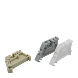 10pcs Lot EW-35 Borlier universel Terminal EXTRACK / FIN STOPPER DIN Rail End Vis Bern Terminal Fiminging Block Grey Brown Brown White