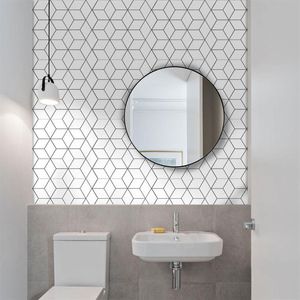 10 stuks badkamer zelfklevende mozaïektegelsticker waterdicht keuken backsplash muursticker diy nordic moderne woningdecoratie282x