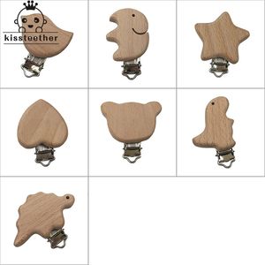 10 pièces, anneau de dentition en bois de hêtre, porte-sucette pour bébé, perles de dentition en bois de qualité alimentaire personnalisables 240307