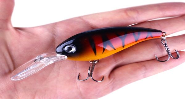 10pcs Big Crankbait Fishing Wobblers Tackle 14g 10cm Pesca Swim Crank Bait Bass Fishing Lure Pike Perch6937851