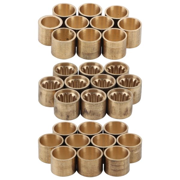 10pcs billards astuce en laiton Snooker Copper Pool Ferrules Billardcue Tip Ferrules Billard Brass Brass Tip Repair Tool Accessoire