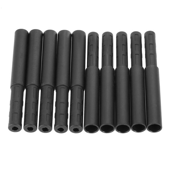 10pcs Black Golf Club Tiges de fibre de carbone Kit Butt Extender Stick pour Iron Graphite Shaft Putter Accessoires 125 mm 240428