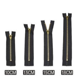 10pcs en laiton zipper en métal pour vêtements jeans accessoires de couture de couture bricolage