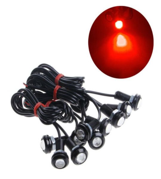 10 pièces voiture Auto 18mm 110LM DC12V oeil d'aigle LED lumières lampe ampoule diurne brouillard DRL diurne stationnement inverse Signal8393622