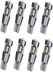 10pcs voiture T10 194 Bulbe LED W5W 192 White 3030 10SMD CANBUS CARBUS Plaque d'immatriculation Dome Festoon Lampe Porte latérale Carte des lumières Super B7344174