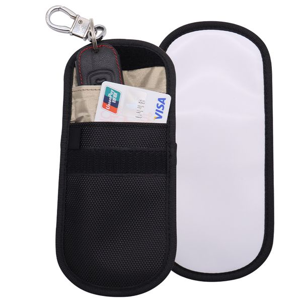 10 pièces porte-cartes Sublimation bricolage blanc blanc PU Polyester téléphone RFID sac