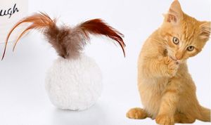 10 pièces chat en peluche balle jouet menthe chat interactif jouet oiseau plume Teaser avec cataire chat jouets jouer gratter produits pour animaux de compagnie