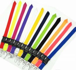 Correas de cordón para teléfono móvil, cordones para llavero de marca de ropa, llaves de teléfono, soporte para tarjeta de identificación de cámara MP3, hebilla desmontable, venta al por mayor, 10 Uds.