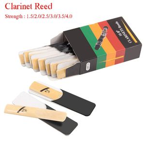 Juego de lengüetas para clarinete, 10 Uds., fuerza de tono Bb 1,5/2,0/2,5/3,0/3,5/4,0, accesorios para clarinete de caña para instrumentos de viento