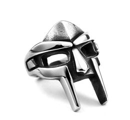 10 pièces classique rétro MF DOOM masque anneaux pour hommes Style Punk égyptien pharaon mâle anneau Hip Hop fête Goth bijoux Accessor9865695