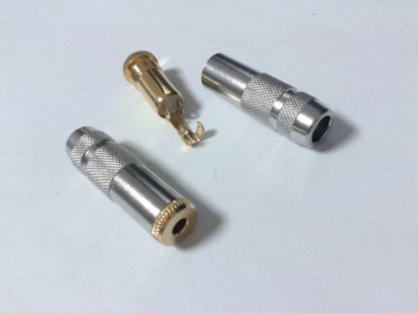 Connecteurs de câble Audio stéréo Jack femelle 3.5mm en cuivre, 10 pièces, DIY