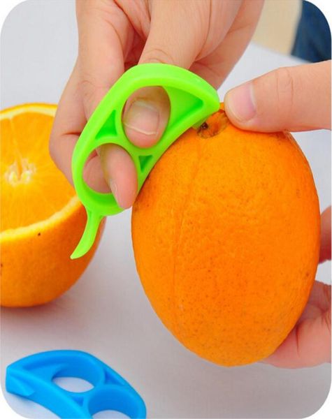 10 pièces artisanat agrumes Parer éplucheur Orange citron Lime éplucheur outils de cuisine Orange dispositif d'ouverture Orange décapant TOP684645099