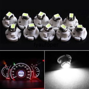 10 pièces de réglage de voiture créatif T4 T4.2 Neo Wedge 1-SMD LED, groupe d'instruments, ampoules climatiques de tableau de bord, pièces intérieures blanches, accessoires de voiture