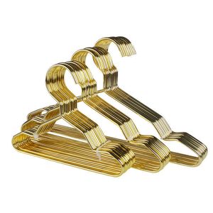 10 unids creativo mascota ropa rack especial gato perro ropa percha hogar mascota traje rack oro metal percha 210702