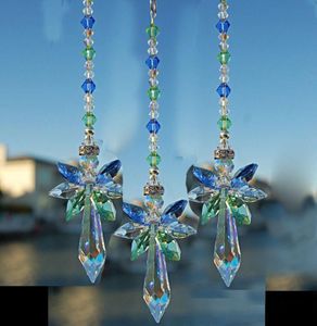 10PCS Crystal Angel Suncatcher hangende hanger engel handgemaakte ornament bruiloft decor auto hangende decor ornament WHZ139592527