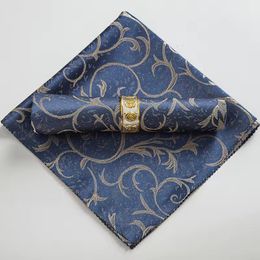 10 pièces de serviettes et serviettes jacquard haut de gamme personnalisées pour un usage hôtelier et familial.Essuyage de tasse de restaurant occidental plié et serviettes absorbantes48*48cm