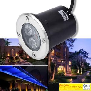 10 -stks DC 12V 3W LED Ondergronds licht IP67 Waterdicht begraven Verboordende lampvloer Mini Outdoor Lamp Helder kleurrijk