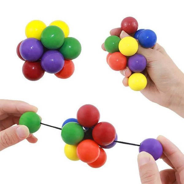 10pcs Décompression Toy Adultes Anti-Stress Squeezt Toy atomic Ball Ball Enfants Sensoriel Stress REALD TOYS Exercices à main