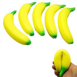 10pcs Décompression jouet anti-stress squishy Banana jouets lent levant levant jumbo squishy Squeeze jouet drôle de stress de stress réduir la pression