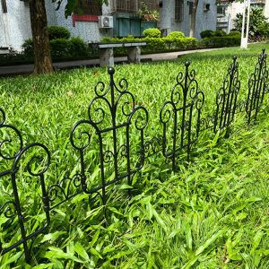 10 -stks decoratieve tuin hek opvouwbare buitenlandschap draad rand randen hek vouwen patio bloem bed hekelbarrière