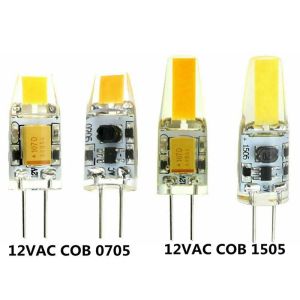 10 Uds. Lámpara LED COB Mini G4 regulable 6W bombilla AC DC 12V 220V luces de vela reemplazar 30W 40W halógeno para foco de araña LL