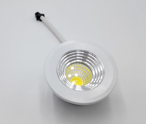 10 pièces Dimmable Mini LED 5W COB Downlight AC85-265V lampe de bijoux bibliothèque LED plafond + pilote LED CE/ROHS
