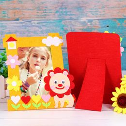 10pcs DIY PHOTO PHOTURE Cadre d'artisanat Kits Enfants Enfants Holiilles pour les activités de jeu à domicile Cadeaux d'anniversaire Gift Party Favors