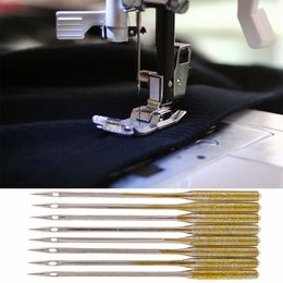 10pcs agujas de máquina de coser domésticas 5 tamaños 9 11 14 16 18 Aguja universal para el hermano cantante Toyota Janome 5BB5839
