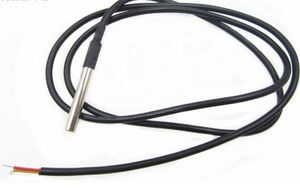 10PCS DS18B20 Stainless Steel Package 1 Meter Waterproof DS18B20 Temperature Probe Temperature Sensor 1820