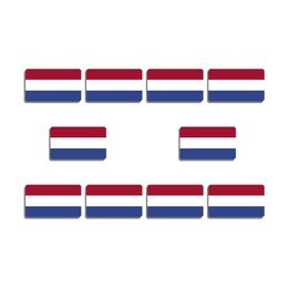 10 pièces néerlandais broche pays-bas acrylique drapeau épinglette pour femmes et hommes patriotique sacs à dos vêtements décor fête Badges