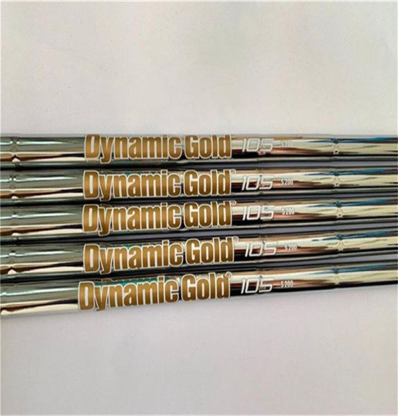 10pcs Gold dynamique 105 S200 Arbre en acier or dynamique 105 Arbre en acier de golf pour les fers de golf et les coins9544811